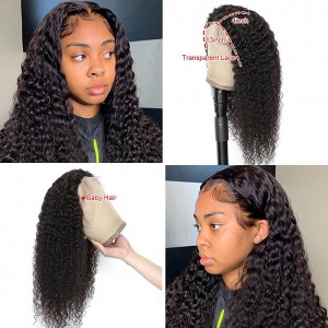 Deep Wave Lace Frontal Wig Human Hair