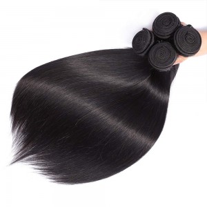 Straight Bundles With Closure Human Hair