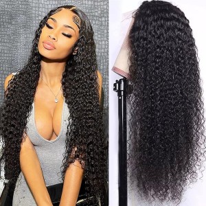 Kinky Curly Lace Frontal Wig Human Hair