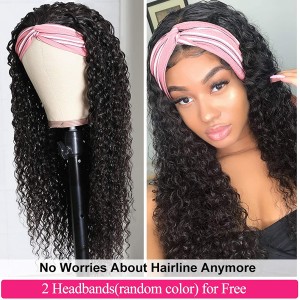 Headband 360 Lace Front Wigs Human Hair