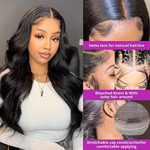 HD Frontal 360 Lace Front Wigs Human Hair