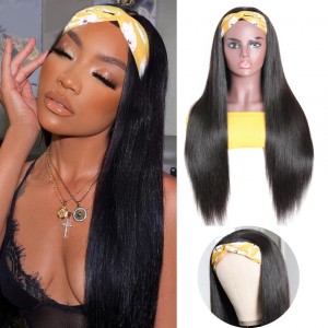 Headband 360 Lace Front Wigs Human Hair