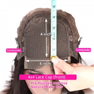 HD Closure 360 Lace Front Wigs Human Hair