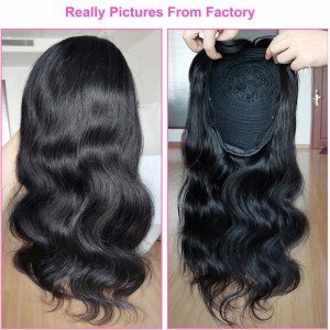 Human Hair Lace Front Wig With Bangs