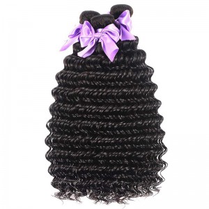 Deep Wave Bundles With Closure Human Hair