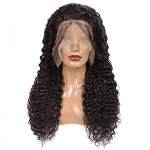 Deep Wave Lace Frontal Wig Human Hair