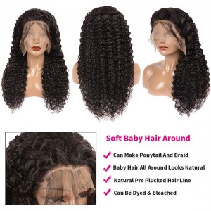 Deep Wave Lace Frontal Wig Human Hair