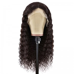 Kinky Curly Lace Frontal Wig Human Hair