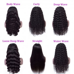 HD 360 Lace Wigs Straight / Curly Wave Lace Frontal Wigs Human Hair